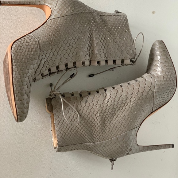 Alexandre Birman Gray Python Bootie - Picture 3 of 11